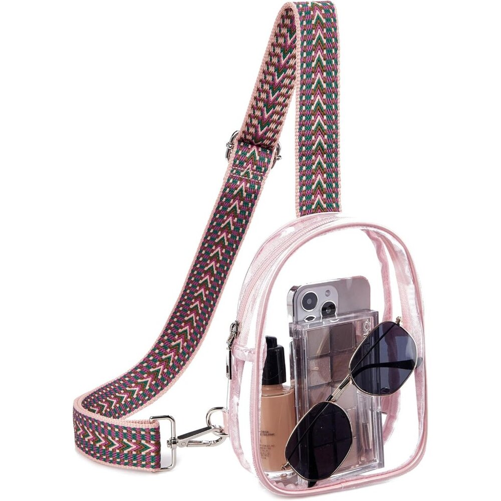 Clear Bag for Stadium Events Women's Clear Purses for Women Stadium Crossbody Ba